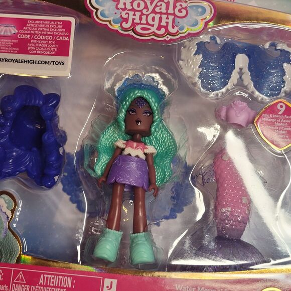 Royale High Series 3 Dark Mystic Mermaid 3 Mini Doll 9 Mix  Royale High Doll Lot Mermaid Skirt Art Class Roblox Game Code Gift Toy Dolls Set